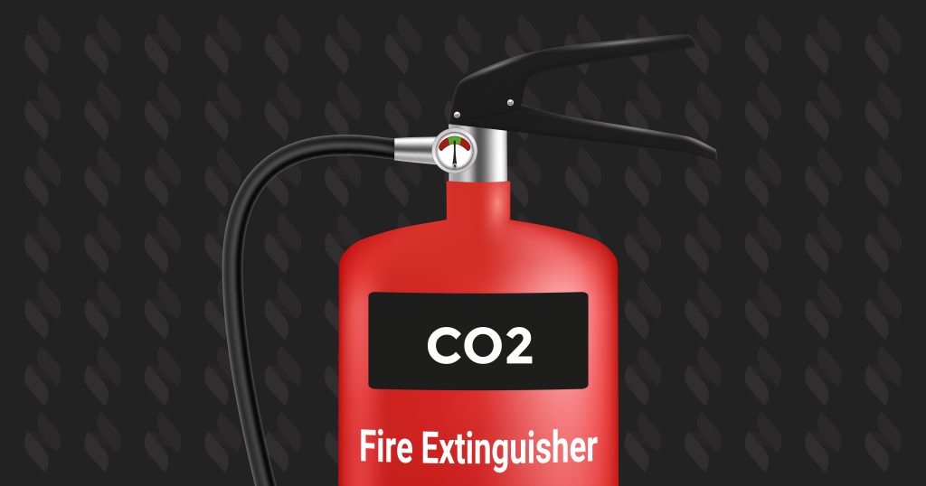CO2 fire extinguisher graphic